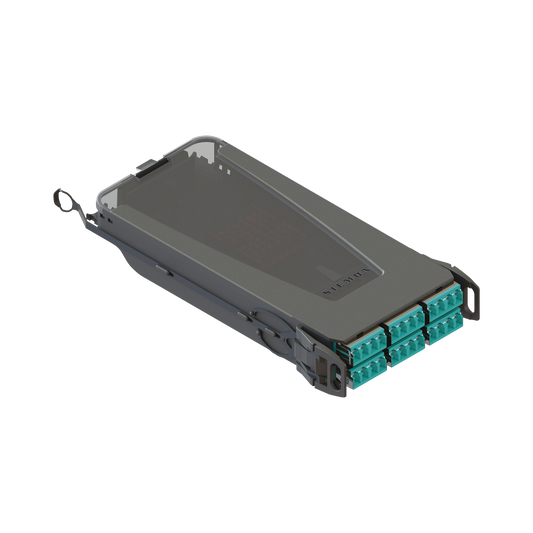 Cassette para Empalme (Fusión) LightVerse, Hasta 24 Fibras, Conectores LC/UPC Shuttered, para Fibra Multimodo OM4, 900um, 1 Metro (3.28 Pies)