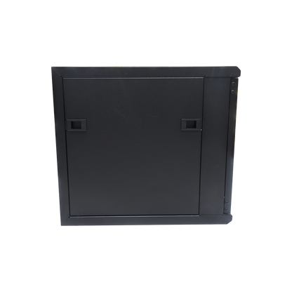 Gabinete de Montaje en Pared, Con Puerta de Cristal, de 19in, 6UR, Color Negro