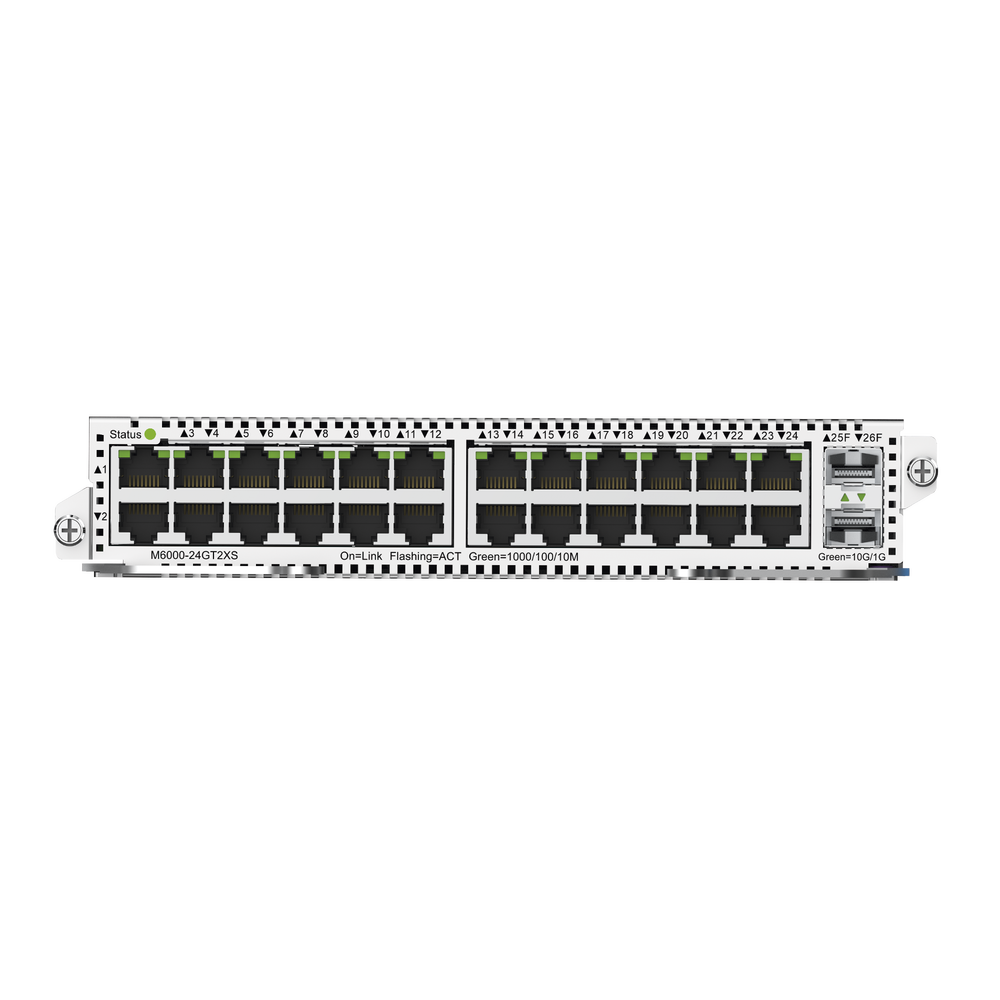 M6000-24GT2XS 24 PTOS GIGA RJ45 Y 2 SFP+ LC PARA RG-NBS6002