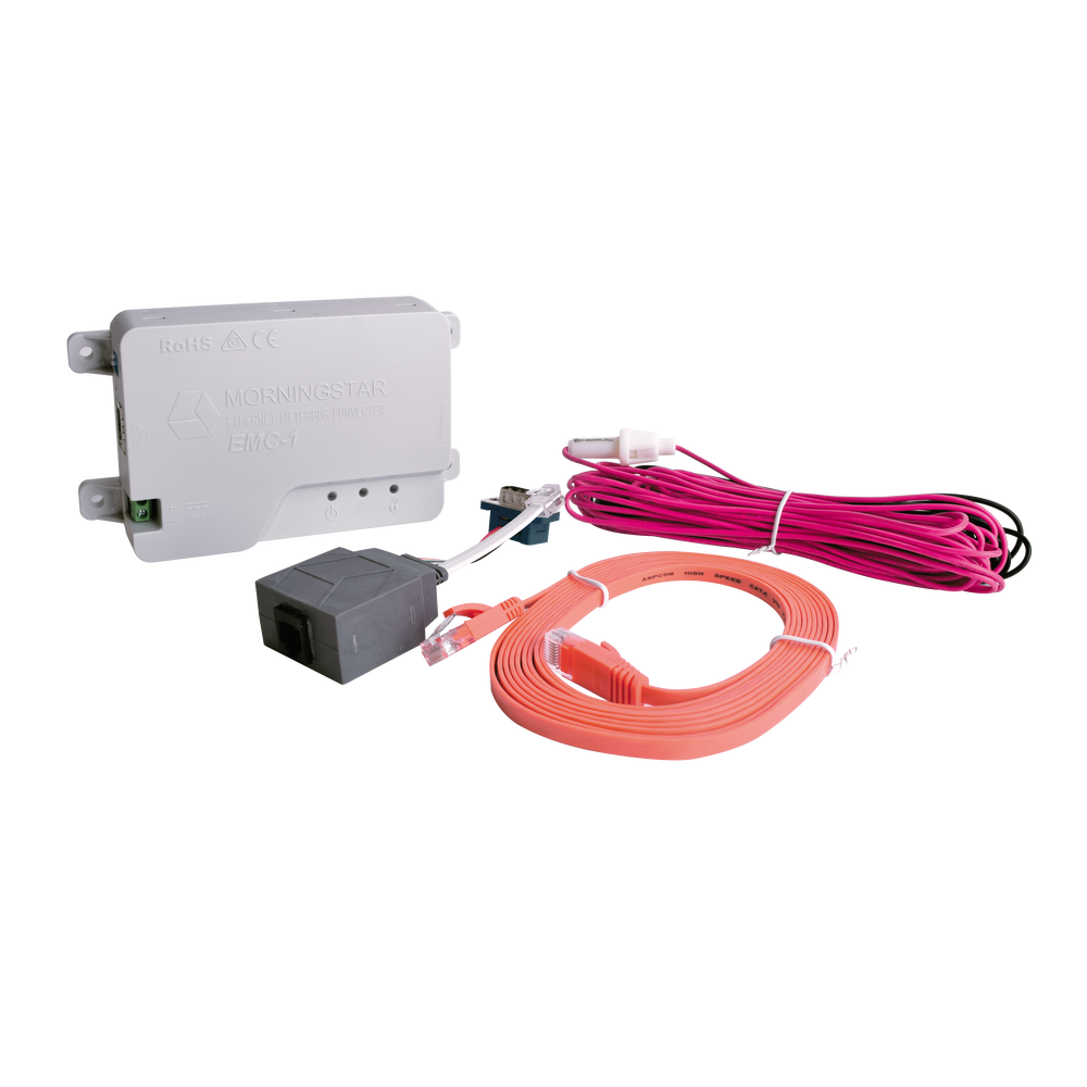 Convertidor Ethernet a MeterBus EMC-1 / Monitoreo Remoto IP / 12V 24V 48V / MODBUS / Compatible TriStar ProStar SunSaver