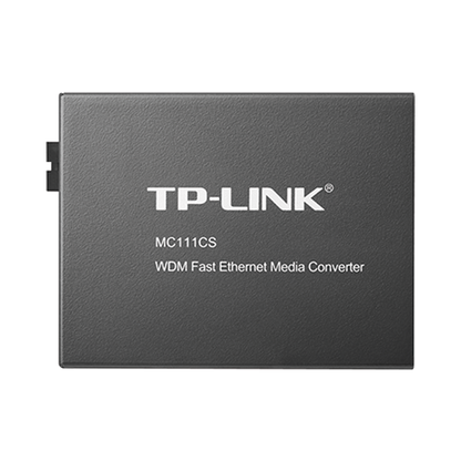 Convertidor Fibra Óptica WDM Monomodo / 1 puerto RJ45 10/100 Mbps / 1 puerto SC/UPC 100 Mbps /  Hasta 20 Km / Para su Funcionamiento Requiere el Modelo MC112CS / Plug and Play