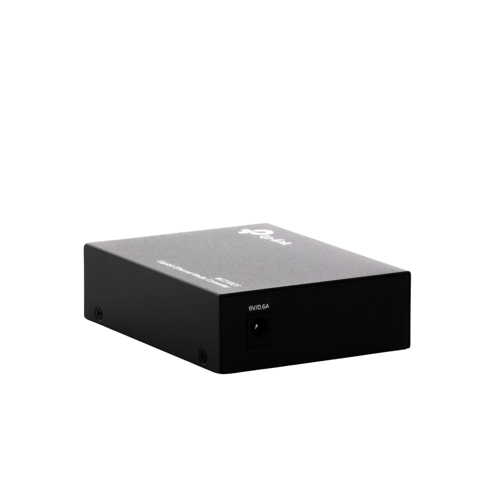 Convertidor Fibra Óptica Monomodo / 1 Puerto RJ45 10/100/1000 Mbps / Puerto Fibra Óptica SC 1000 Mbps / Hasta 20 Km / Plug and Play