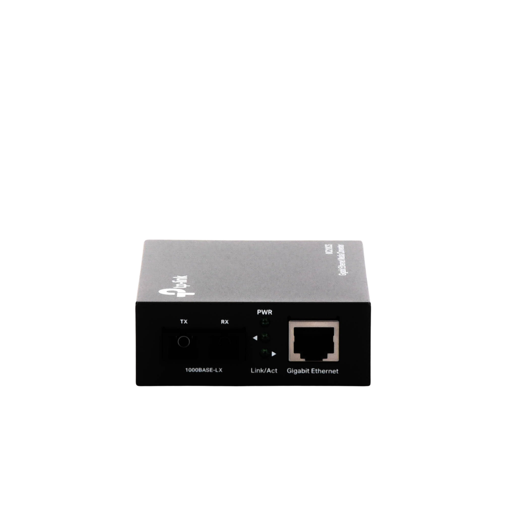 Convertidor Fibra Óptica Monomodo / 1 Puerto RJ45 10/100/1000 Mbps / Puerto Fibra Óptica SC 1000 Mbps / Hasta 20 Km / Plug and Play