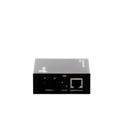 Convertidor Fibra Óptica Monomodo / 1 Puerto RJ45 10/100/1000 Mbps / Puerto Fibra Óptica SC 1000 Mbps / Hasta 20 Km / Plug and Play