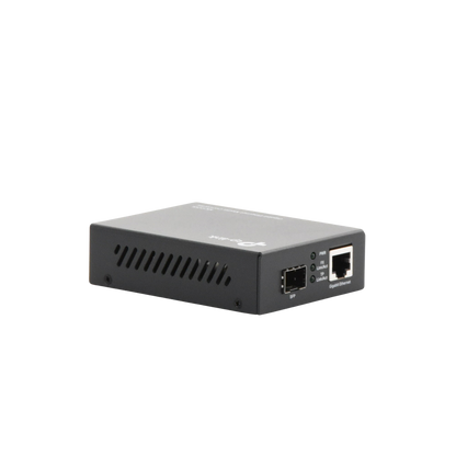 Convertidor Fibra Óptica Monomodo o Multimodo / 1 Puerto SFP 1000 Mbps / 1 Puerto RJ45 10/100/1000 Mbps / Plug and Play