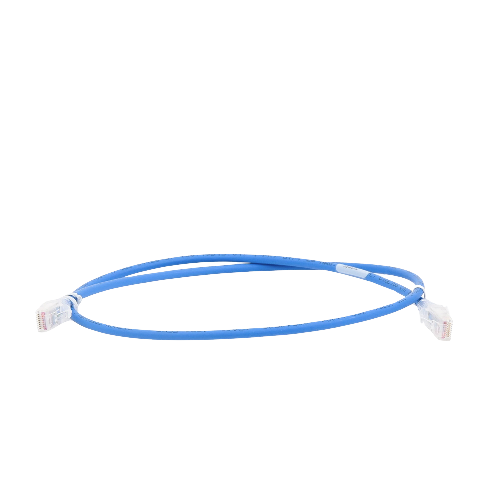 Patch Cord MC5 Modular Cat5e UTP, CM/LS0H, 0.91 Metros (3 Pies), Color Azul, Versión Bulk (Sin Empaque Individual)