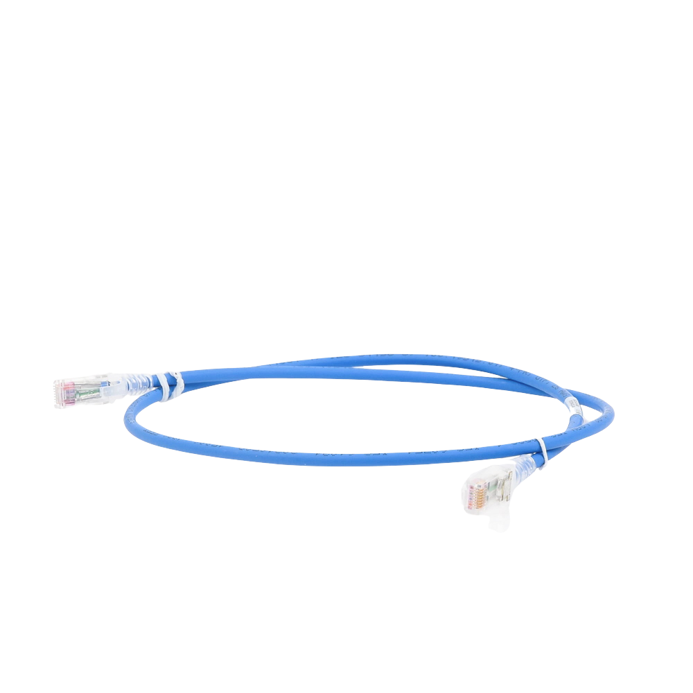 Patch Cord MC5 Modular Cat5e UTP, CM/LS0H, 2.13 Metros (7 Pies), Color Azul, Versión Bulk (Sin Empaque Individual)