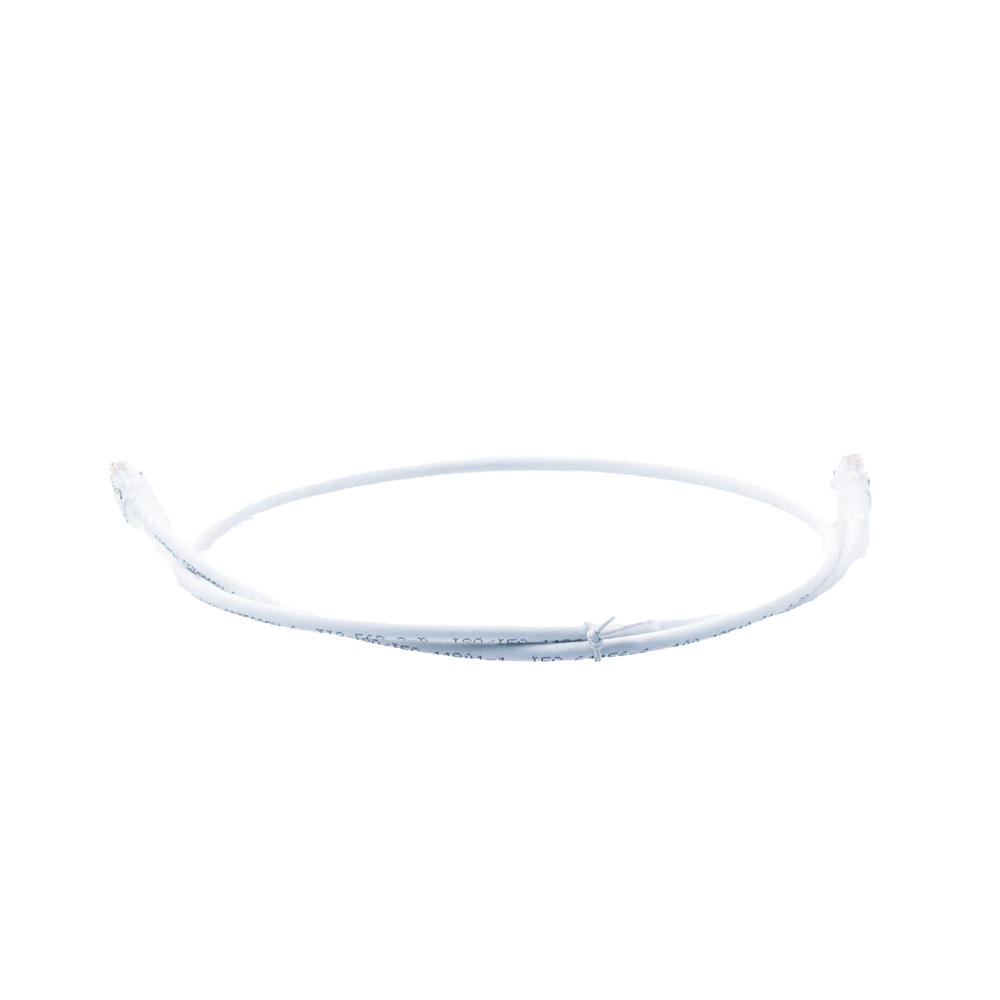 Patch Cord MC6 Modular Cat6 UTP, CM/LS0H, 0.91 Metros (3 Pies), Color Blanco, Versión Bulk (Sin Empaque Individual)