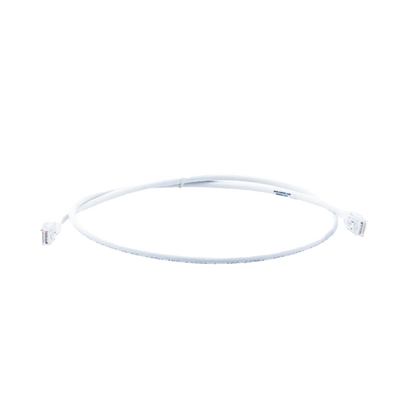 Patch Cord MC6 Modular Cat6 UTP, CM/LS0H, 0.91 Metros (3 Pies), Color Blanco, Versión Bulk (Sin Empaque Individual)
