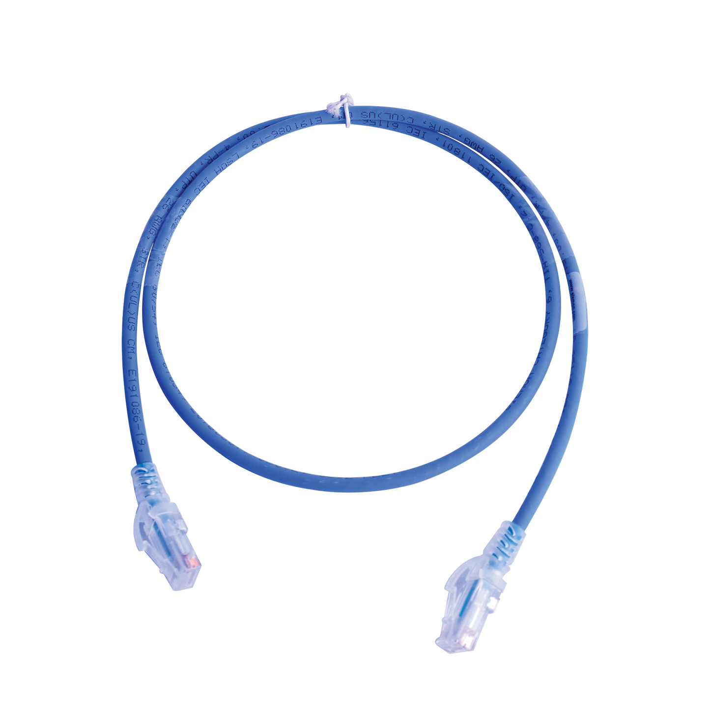 Patch Cord MC6 Modular Cat6 UTP, CM/LS0H, 0.91 Metros (3 Pies), Color Azul, Versión Bulk (Sin Empaque Individual)