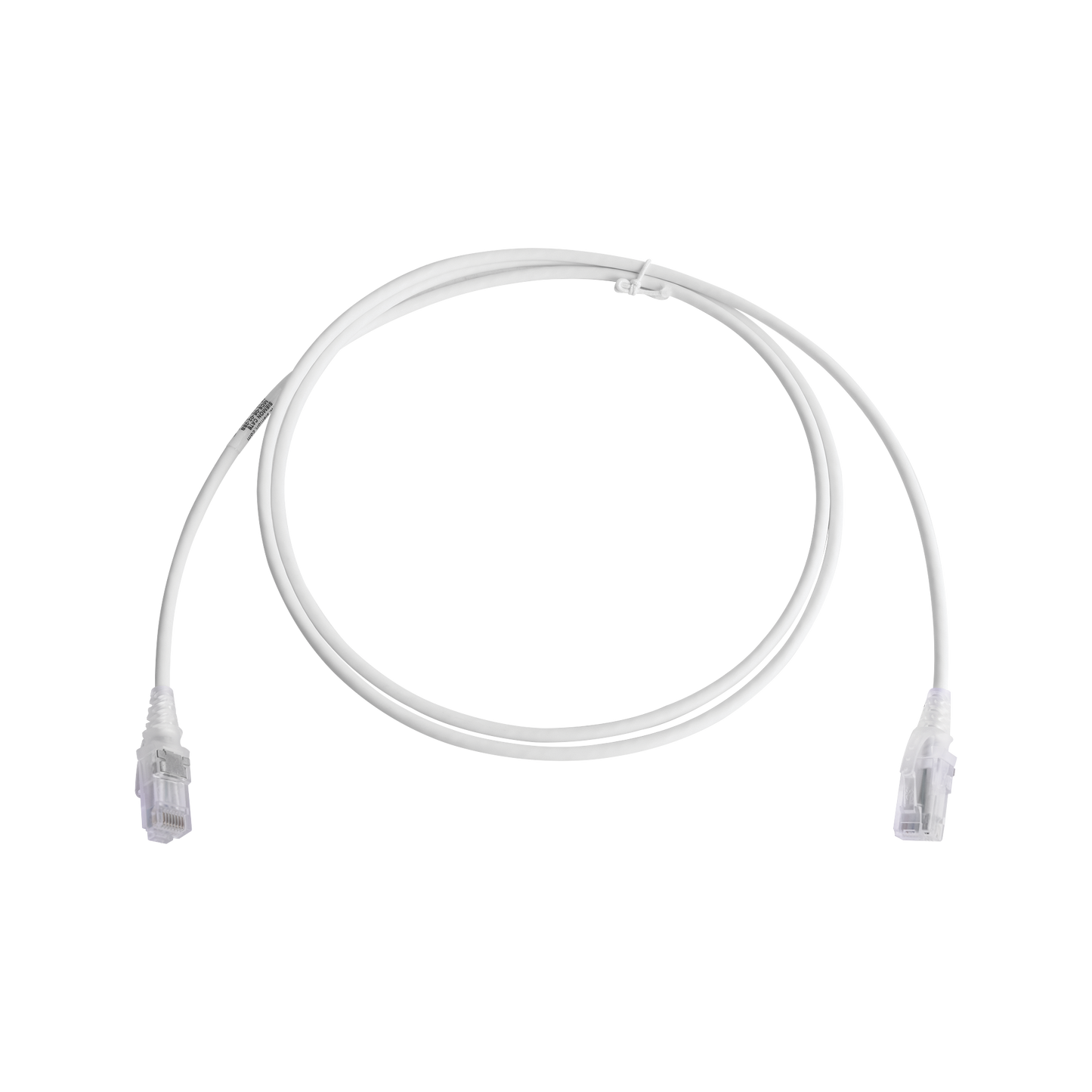 Patch Cord MC6 Modular Cat6 UTP, CM/LS0H, 1.52 Metros (5 Pies), Color Blanco, Diámetro Reducido (28AWG)