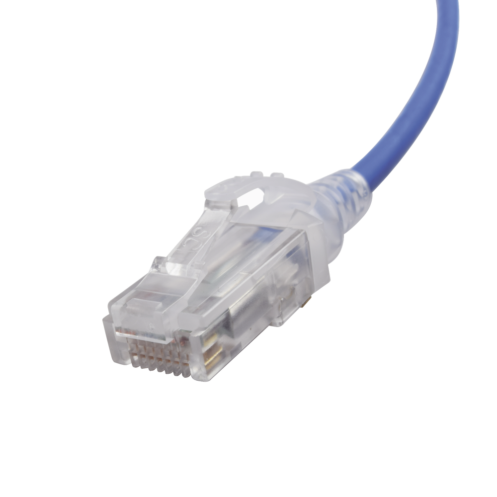 Patch Cord MC6 Modular Cat6 UTP, CM/LS0H, 1.52 Metros (5 Pies), Color Azul, Diámetro Reducido (28AWG)