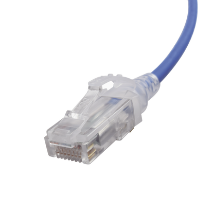 Patch Cord MC6 Modular Cat6 UTP, CM/LS0H, 1.52 Metros (5 Pies), Color Azul, Diámetro Reducido (28AWG)