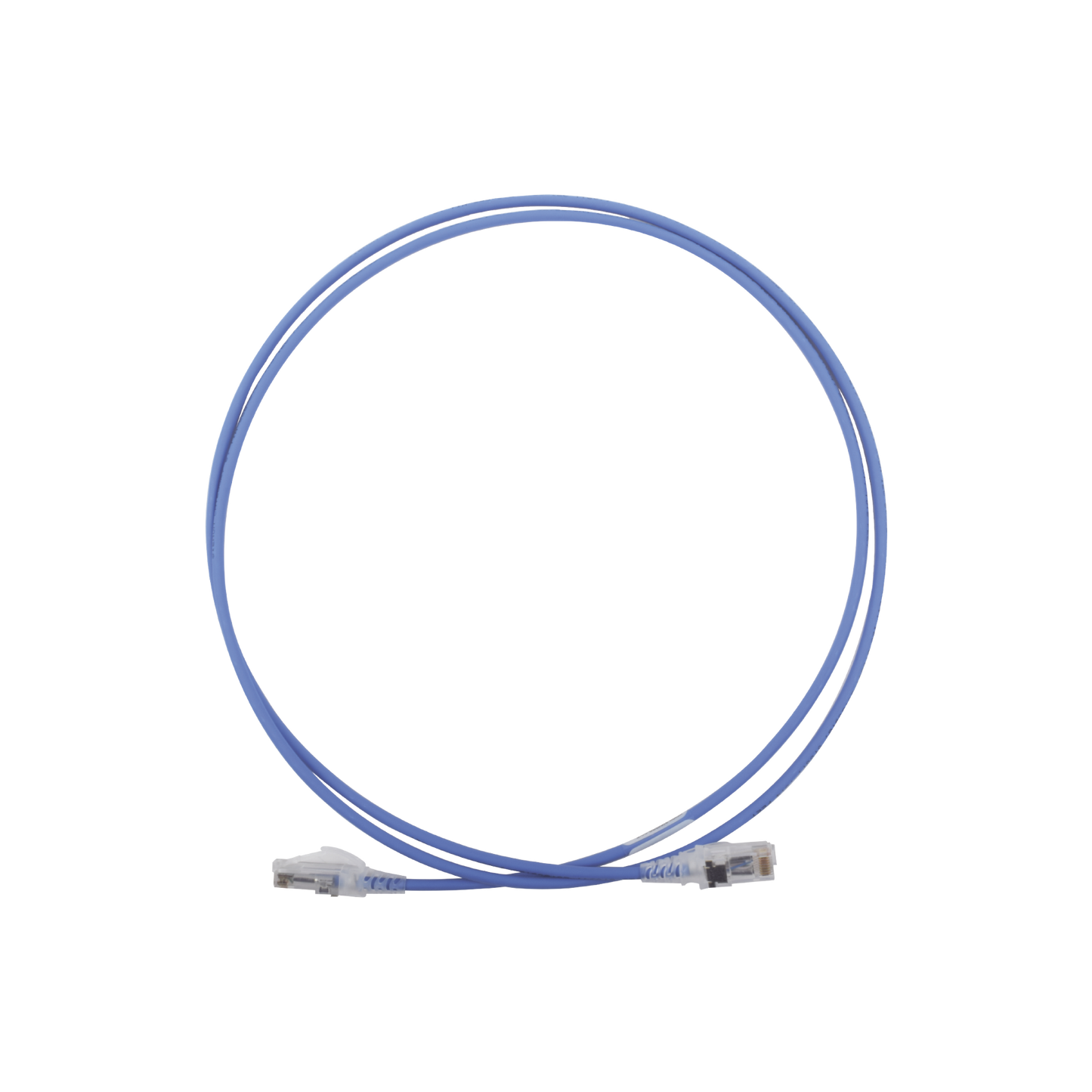 Patch Cord MC6 Modular Cat6 UTP, CM/LS0H, 1.52 Metros (5 Pies), Color Azul, Diámetro Reducido (28AWG)