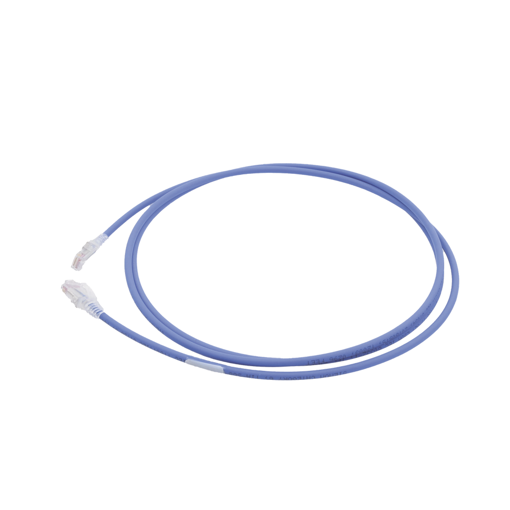 Patch Cord MC6 Modular Cat6 UTP, CM/LS0H, 2.13 Metros (7 Pies), Color Azul
