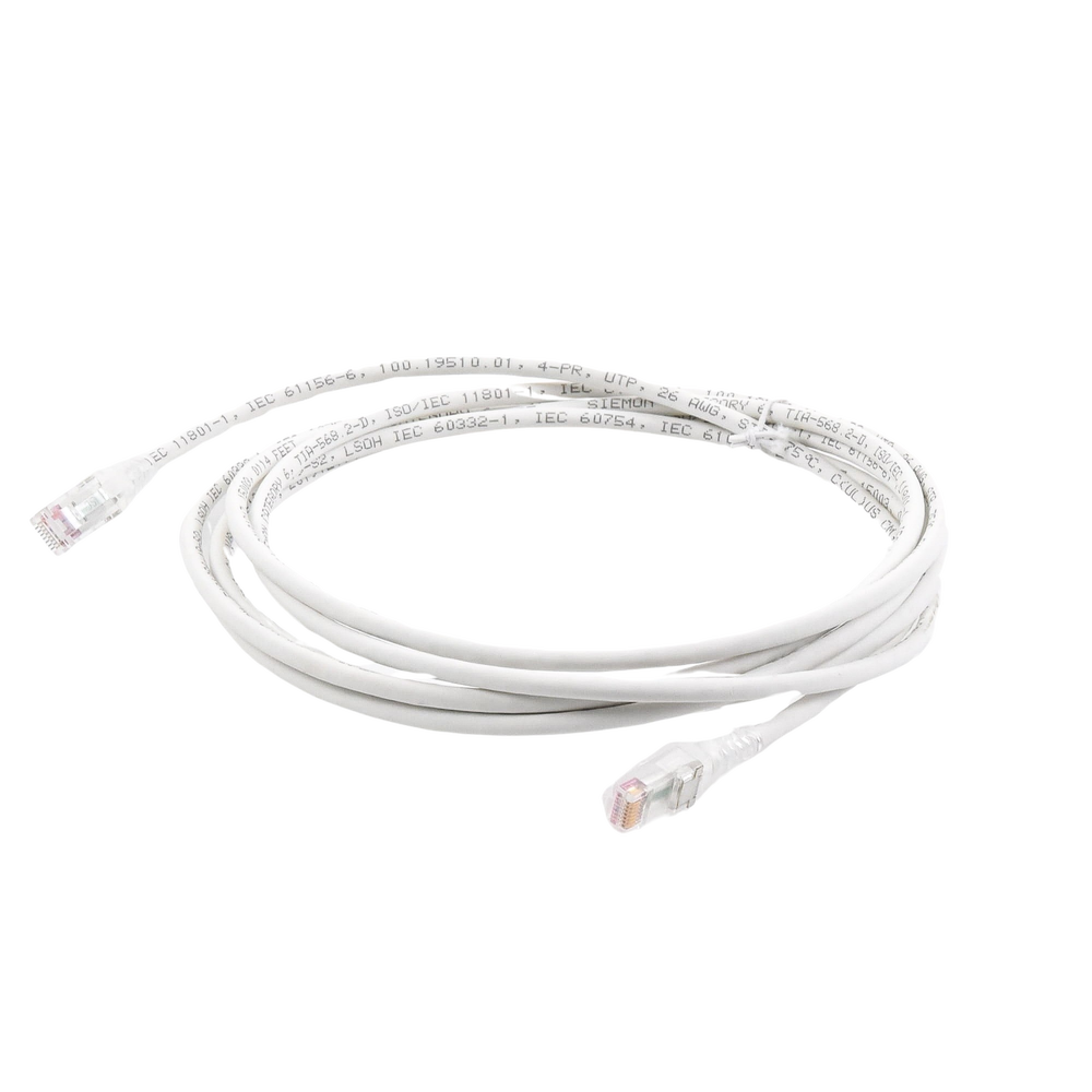 Patch Cord MC6 Modular Cat6 UTP, CM/LS0H, 3.05 Metros (10 Pies), Color Blanco, Versión Bulk (Sin Empaque Individual)