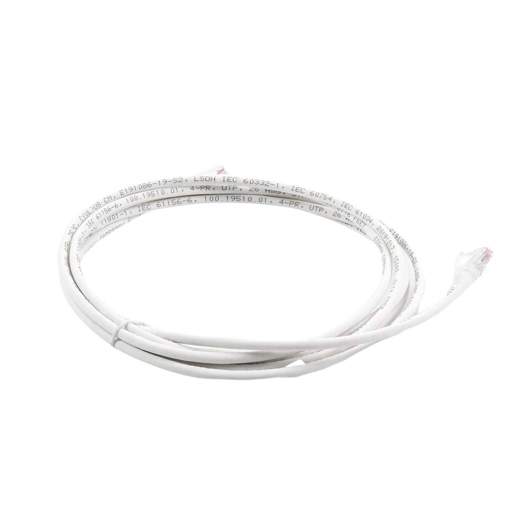 Patch Cord MC6 Modular Cat6 UTP, CM/LS0H, 3.05 Metros (10 Pies), Color Blanco, Versión Bulk (Sin Empaque Individual)