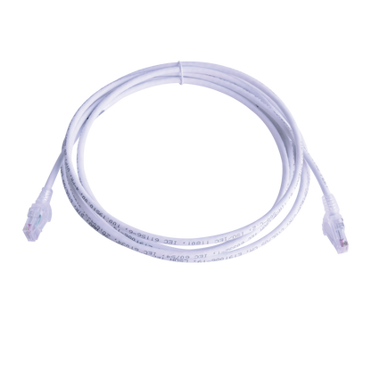 Patch Cord MC6 Modular Cat6 UTP, CM/LS0H, 4.57 Metros (15 Pies), Color Blanco