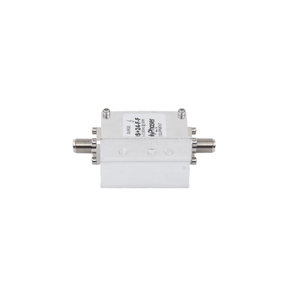 Protector RF Coaxial A 75 Ohms +24VDC Con Conector F Hembra De 300 MHz - 2.5 GHz