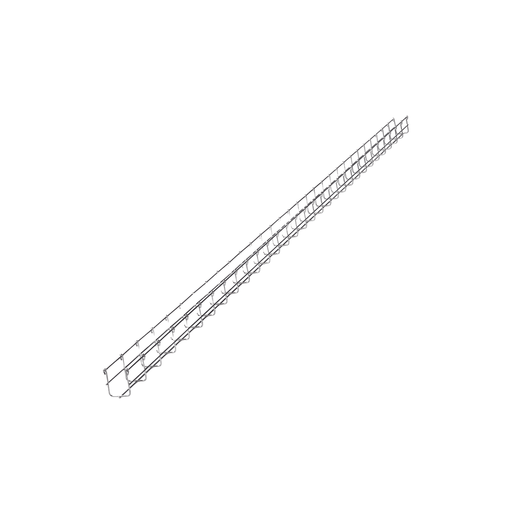 Charola Tipo Malla 66/50 mm, Acabado Electro Zinc, Hasta 53 Cables Cat6, Tramo de 3 Metros