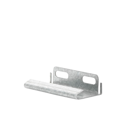 Placa salida a tubo automática para peralte de 66mm y 116mm, con acabado Electro Zinc