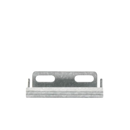 Placa salida a tubo automática para peralte de 66mm y 116mm, con acabado Electro Zinc