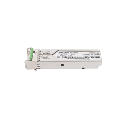 Transceptor mini-Gbic SFP 1G LC TX:1550nm RX:1310 para fibra Mono Modo 40 Km WDM, Requiere MGB-LA40