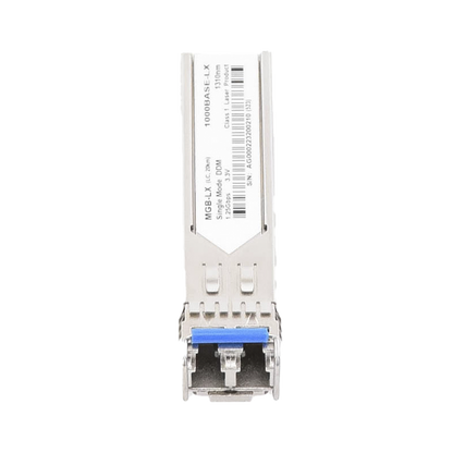 Paquete de 10 Piezas del Modelo (MGB-LX v2) del Transceptor mini-GBIC SFP 1G LC Duplex Para Fibra Monomodo de 20 Km