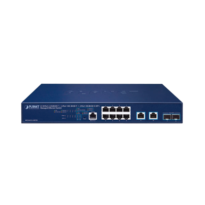 Switch Administrable Capa 3, 8 Puertos de 2.5G BASE-T, 2 Puertos de 10 G BASE-T, 2 Puertos SFP de 10 G