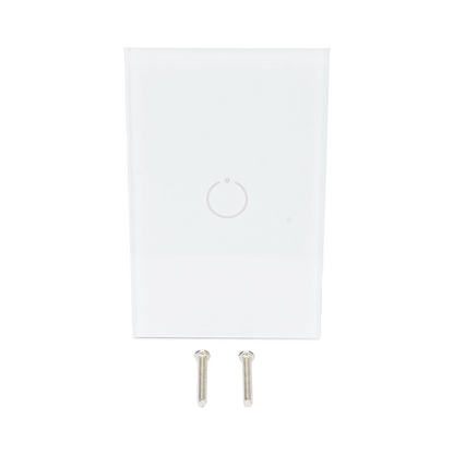 (ZWAVE) Interruptor On/Off panel táctil touch inalámbrico Zwave Plus 1 boton. Compatible con Hubitat HC8, Álula  M2M, otro