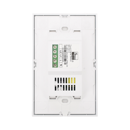 (ZWAVE) Interruptor On/Off panel táctil touch inalámbrico Zwave Plus 2 botones. Compatible con Hubitat HC8, Álula  M2M, otro