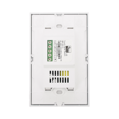 (ZWAVE) Interruptor On/Off panel táctil touch inalámbrico Zwave Plus 3 botones. Compatible con Hubitat HC8, Álula  M2M, otro