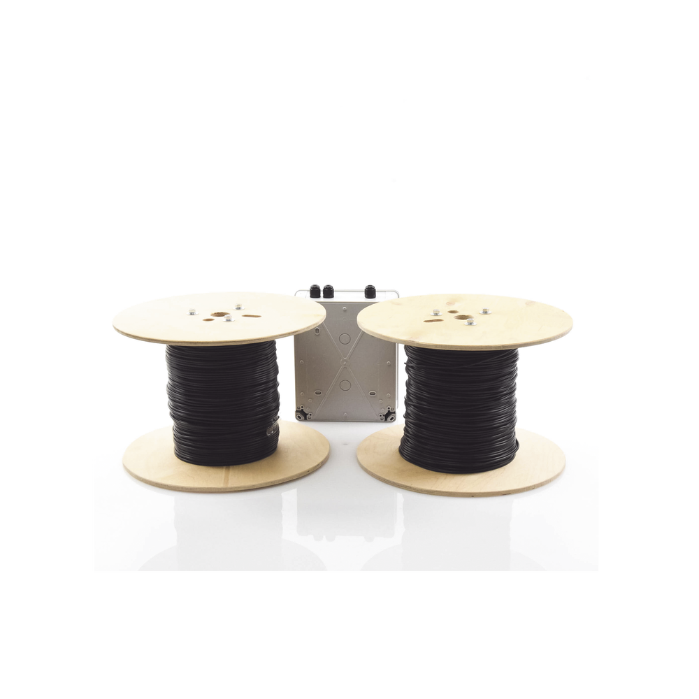 MICALERT Cable Sensor para Paredes, Rejas Rigidas o barandales / 2 zonas de 305 metros / 610 Metros de Protección Total/Tarjeta LPU400/Calibración via software