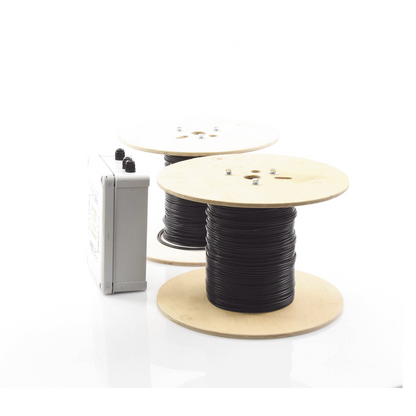 MICALERT Cable Sensor para Paredes, barandales, rejas rigidas / 2 zonas de 152 metros / 304 Metros de protección total/Tarjeta LPU400/Calibración via software
