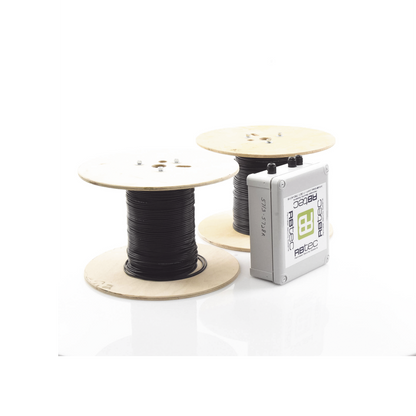 MICALERT Cable Sensor para Paredes, barandales, rejas rigidas / 2 zonas de 152 metros / 304 Metros de protección total/Tarjeta LPU400/Calibración via software