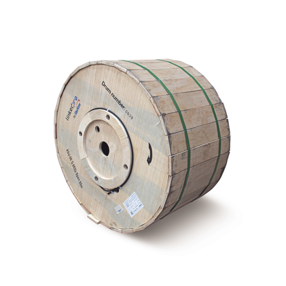 Carrete de 4 Kilómetros de Fibra Óptica Aérea Mini ADSS (ASU) G.652D, Monomodo de 6 Hilos, Exterior, Span 80, Loose Tube