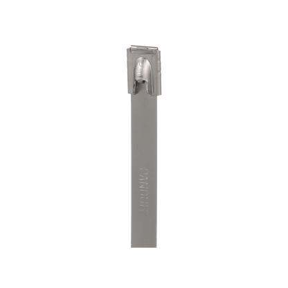 Cincho Pan-Steel™ de Acero Inoxidable 316, de 362mm largo x 7.9mm ancho, Color Metálico, Paquete de 50pz