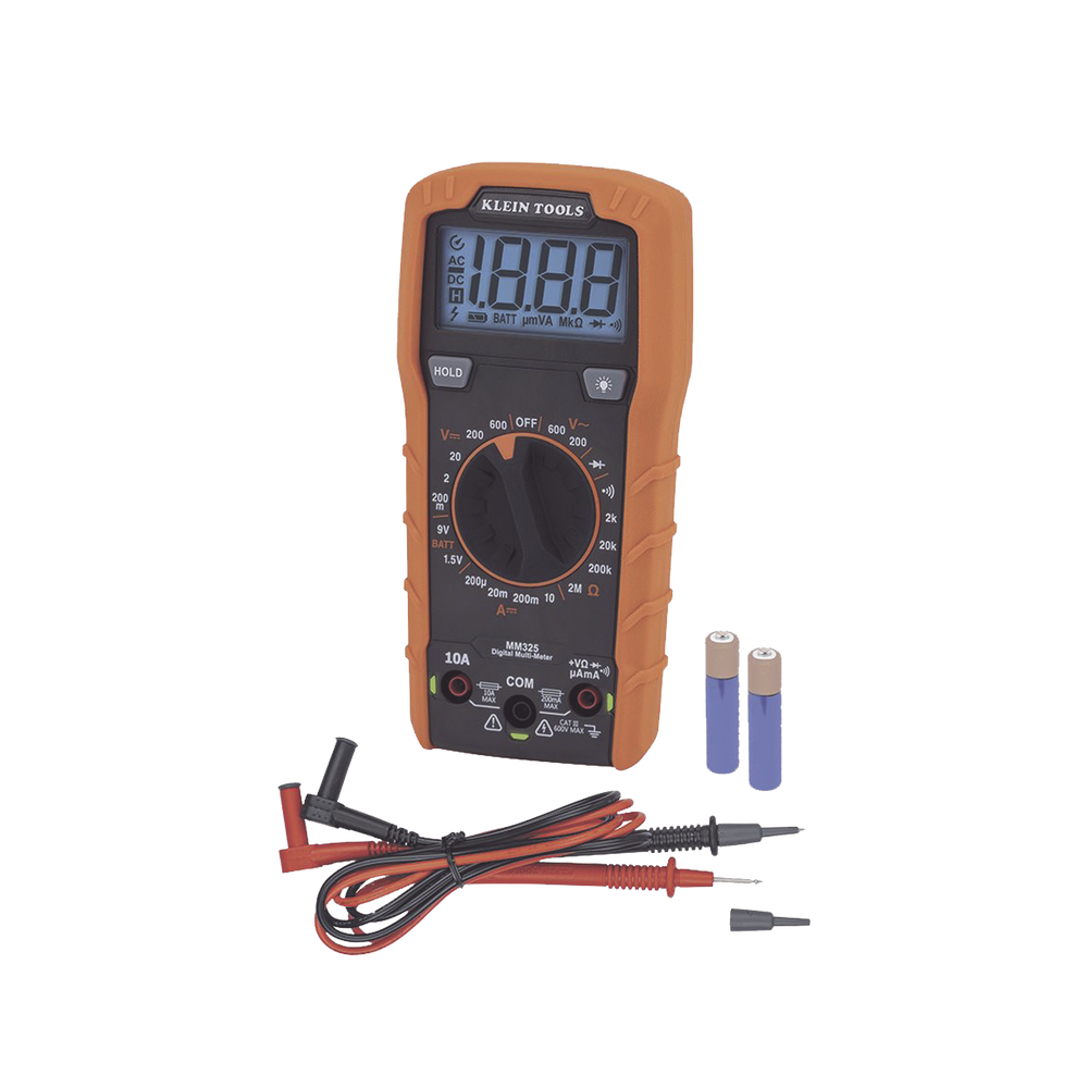 Multímetro Digital con Selección Manual Rango 600V CAT III con Protección de Alerta LED del Cable de Prueba