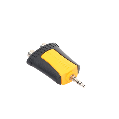 Conector Estéreo | 3.5 mm - 2 x conector Hembra RCA | Adaptador de Carcasa de Plástico