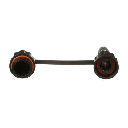 Conector Plug RJ45 de Uso Industrial, Categoría 5e, 24AWG, con Tapa Protectora, Protección IP67