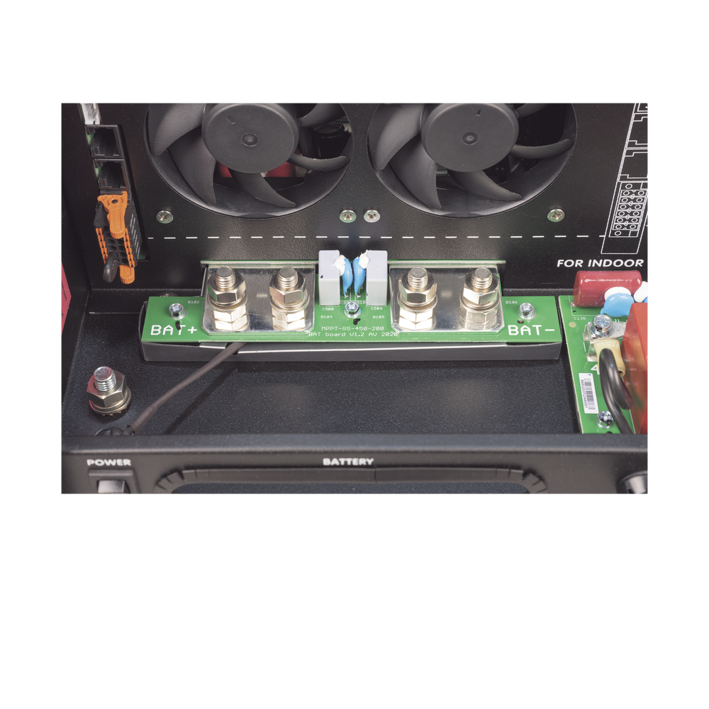 SmartSolar MPPT RS 450/100-MC4. Controlador Solar MPPT 100A, Voltaje: 48 Vcc. Para uso con Inv. Cargadores Victron