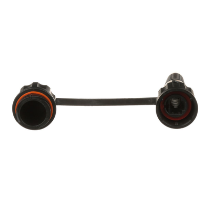 Conector Plug RJ45 de Uso Industrial Blindado, Categoría 5e, 24AWG, con Tapa Protectora, Protección IP67