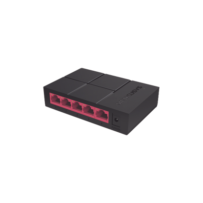 Switch NO Administrable / Para escritorio / Carcasa de Plástico / 5 puertos 10/100/1000 Mbps / Diseño Compacto / Plug and Play