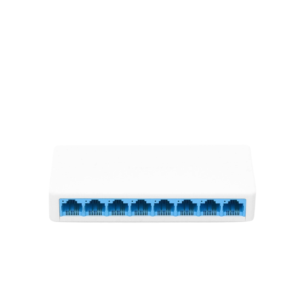 Switch NO Administrable / Para escritorio / 8 puertos 10/100 Mbps / Diseño Compacto / Plug and Play
