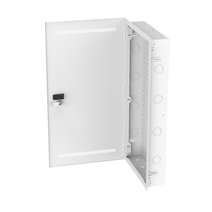Gabinete Multipropósito de Montaje en Pared, de 28 in de Altura, Con Puerta Reversible, Fabricado en Acero, Color Blanco
