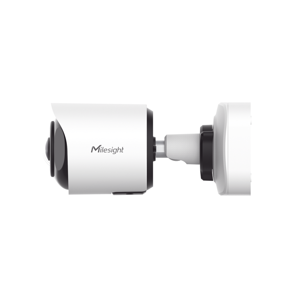 Cámara Bullet de Red Mini Panorámica 180° AI / 4K / Super WDR 120dB / Micrófono Integrado / IP67-IK10 / Soporte PoE / Almacenamiento 1TB / Analítica IA VCA 8 Modos