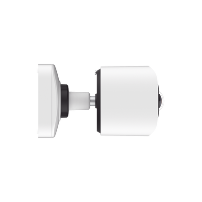 Cámara Bullet de Red Mini Panorámica 180° AI / 4K / Super WDR 120dB / Micrófono Integrado / IP67-IK10 / Soporte PoE / Almacenamiento 1TB / Analítica IA VCA 8 Modos
