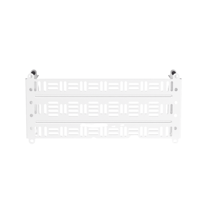 Accesorio Para Montaje de Equipos o Dispositivos en Gabinetes Multipropósito, de Instalación a Presión, de Acero, Color Blanco