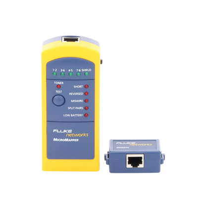 Probador de Mapa de Cableado MicroMapper, para Verificar R�pida y F�cilmente la Integridad del Cableado de Par Trenzado de Ethernet