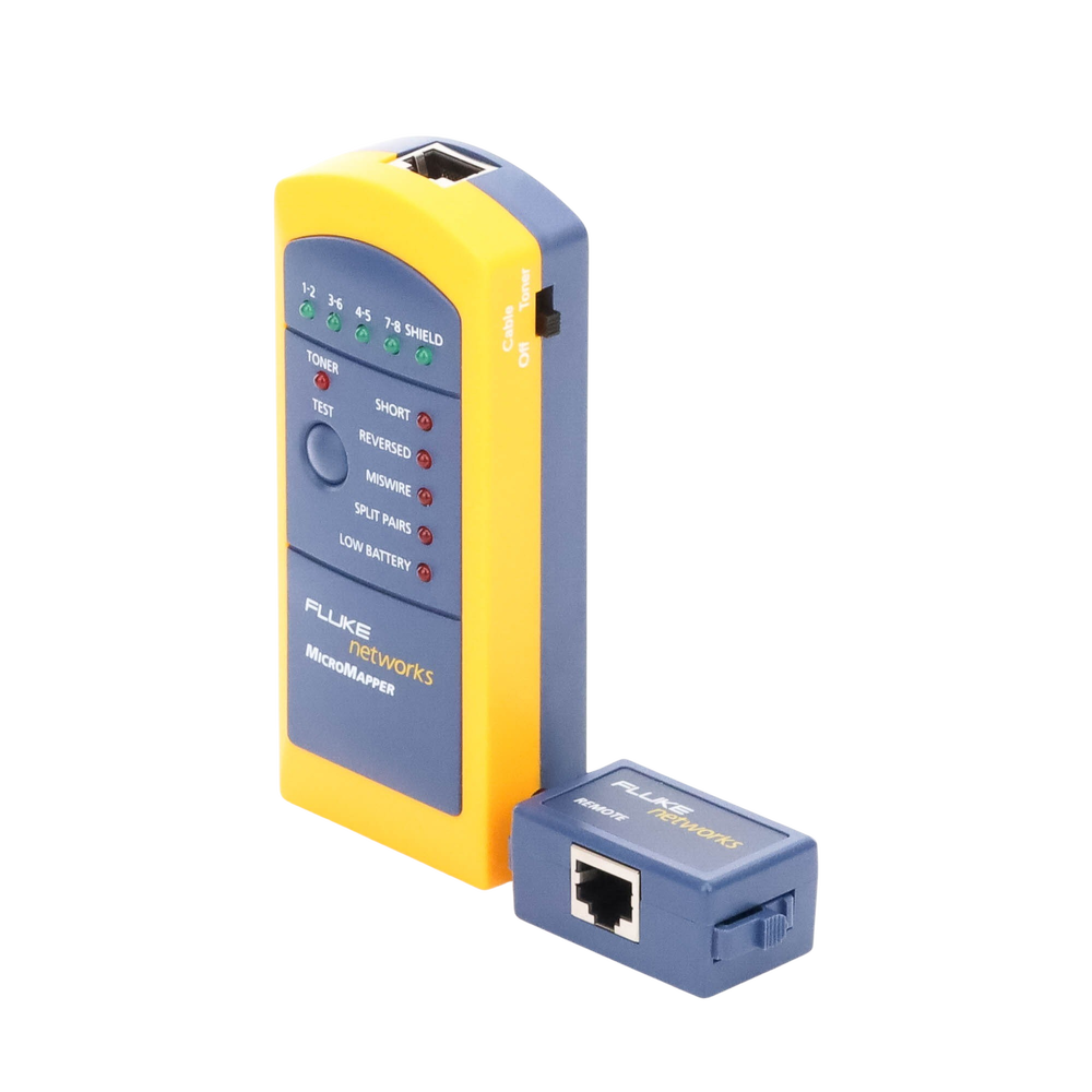 Probador de Mapa de Cableado MicroMapper, para Verificar R�pida y F�cilmente la Integridad del Cableado de Par Trenzado de Ethernet